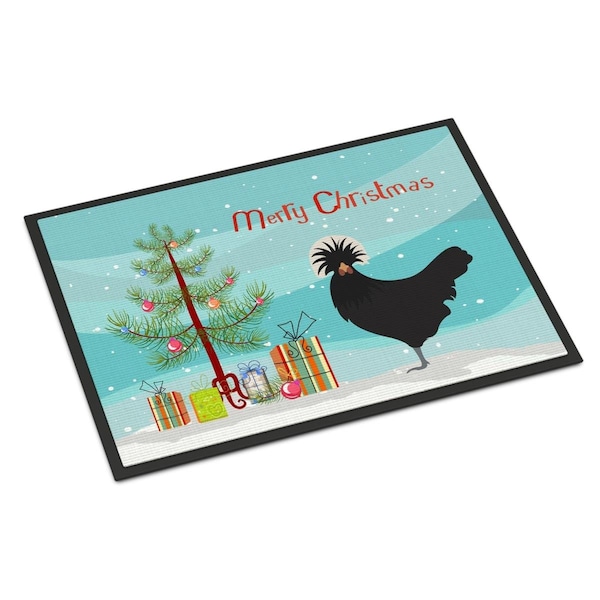 Carolines Treasures Polish Poland Chicken Christmas Indoor or Outdoor Mat - 18 x 27 in. BB9201MAT - main